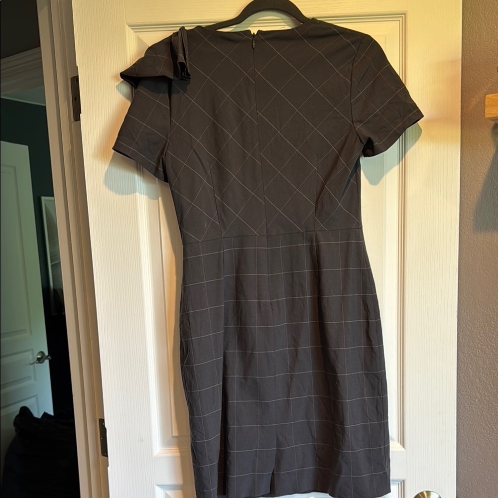Banana Republic Dark Gray Midi Dress - Picture 7 of 8